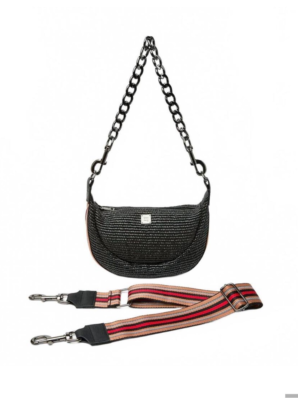 Think Royln Tiny Dancer black raffia